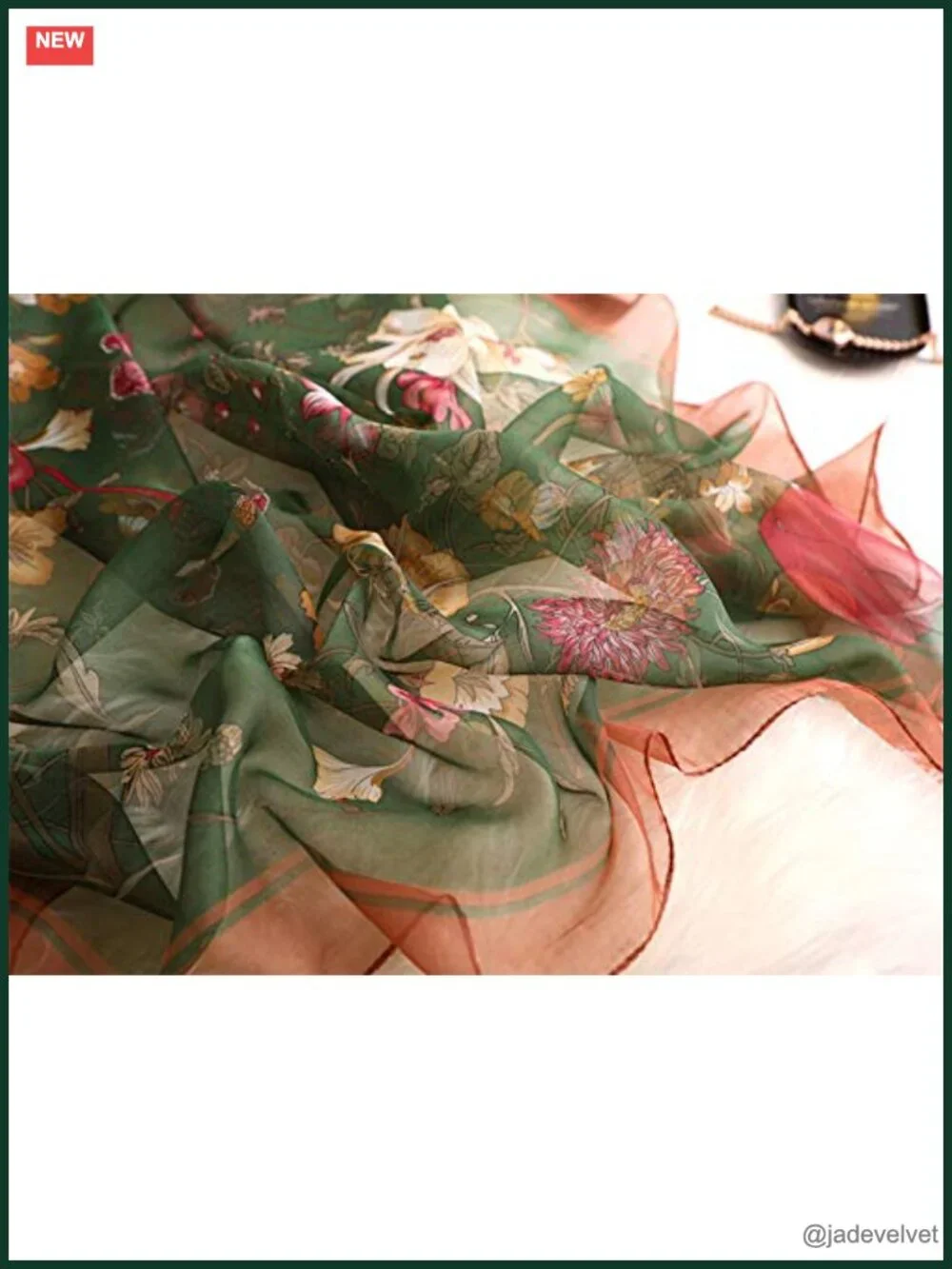 Large Lightweight Silk and Polyester Fashion Scarf & Shawl All Season